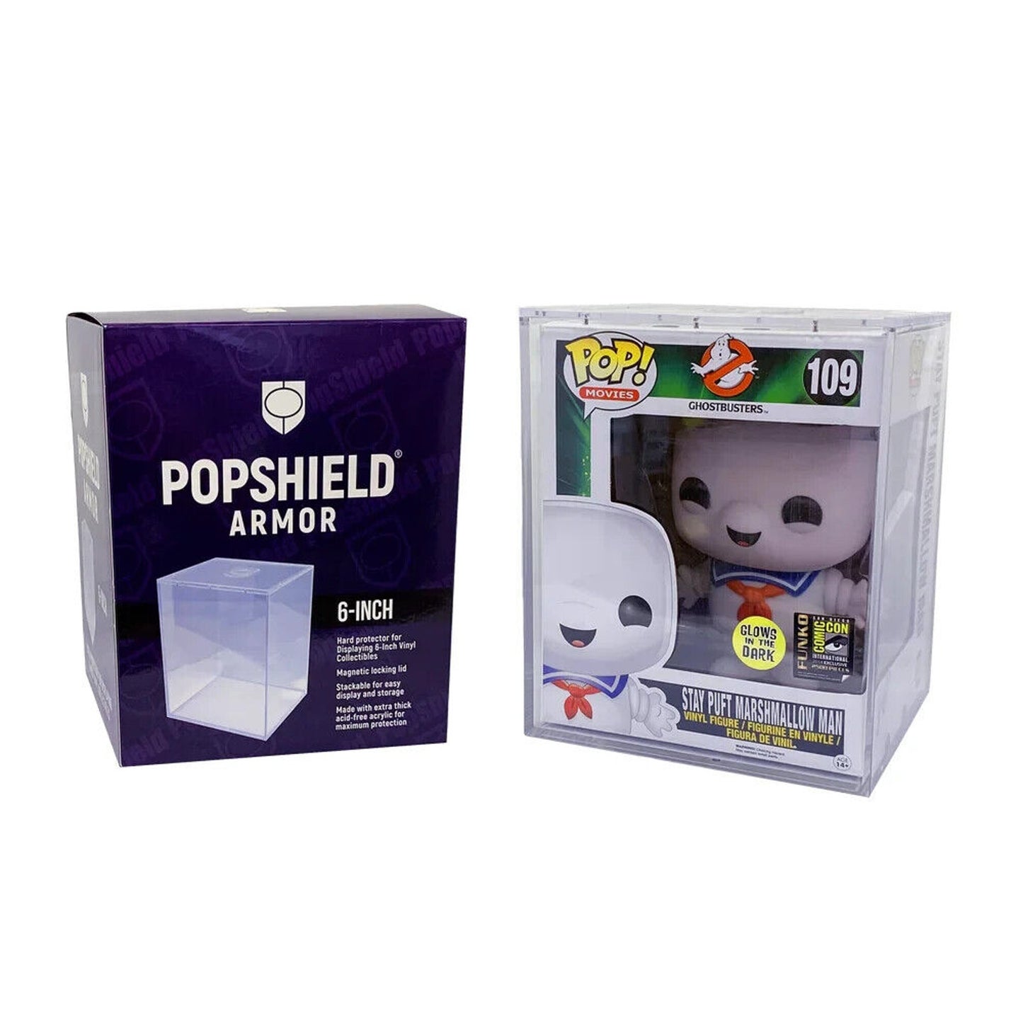 Pop Shield Armor Hard Stack for 6" inch Funko Pop Protector (MAGNET LID)