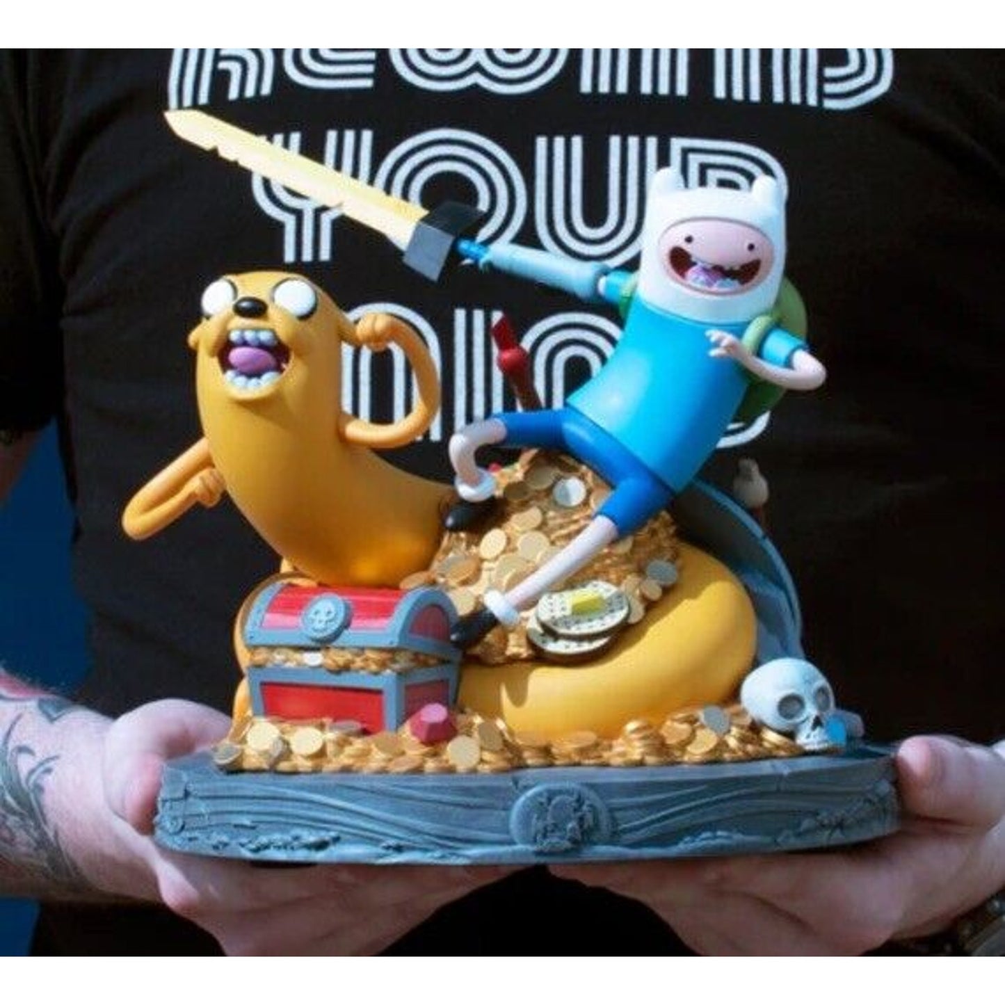 Mondo Adventure Time Jake & Finn Statue Adventure Time Reg. Version WITHOUT BMO